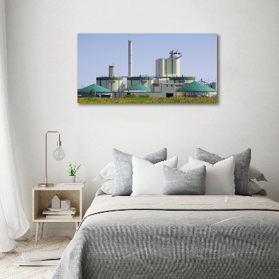 Glass acrylic wall art Biogas plant