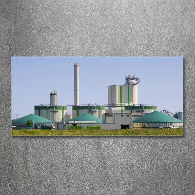 Glass acrylic wall art Biogas plant