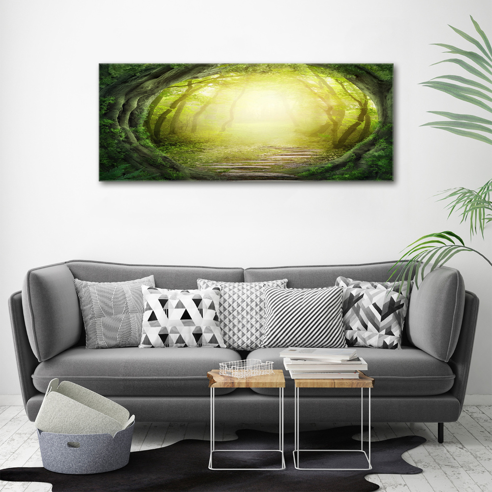 Wall art acrylic Tunnel of trees