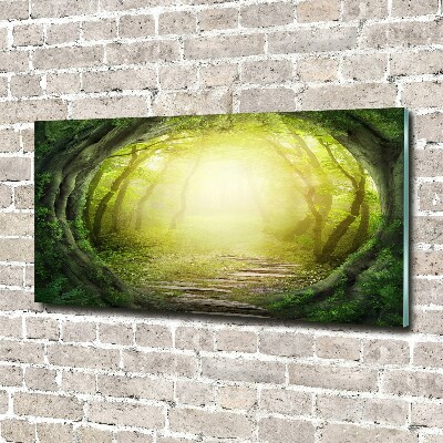 Wall art acrylic Tunnel of trees