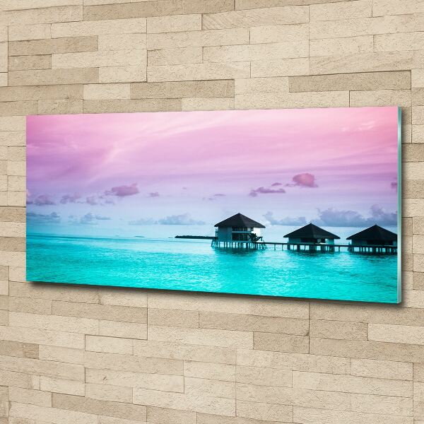 Acrylic wall art Bungalowy by the water