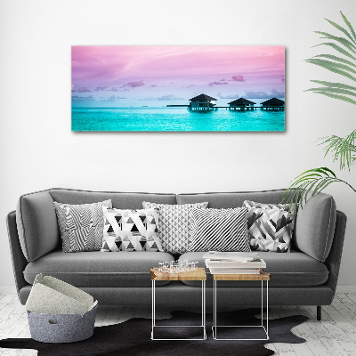 Acrylic wall art Bungalowy by the water