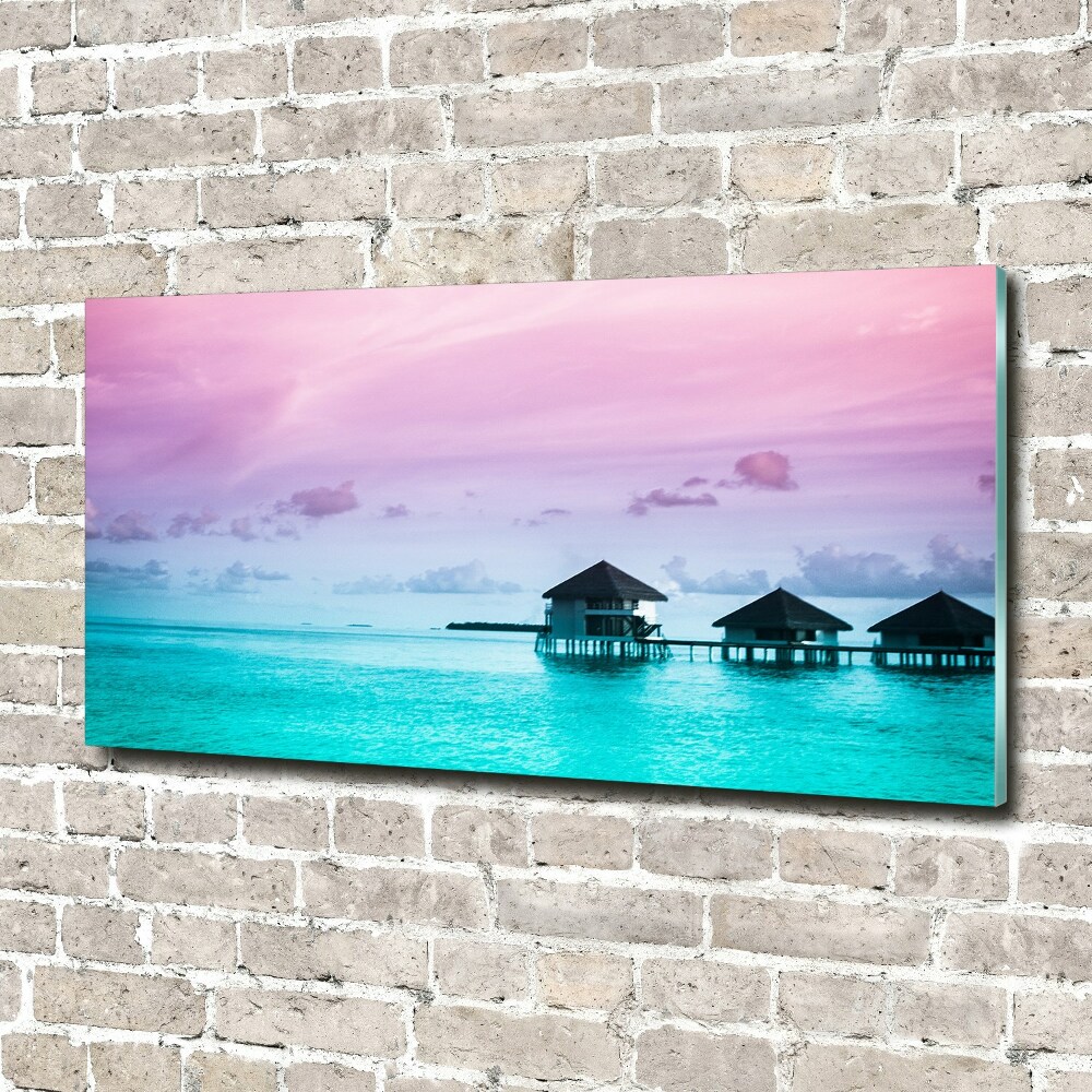 Acrylic wall art Bungalowy by the water