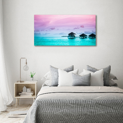 Acrylic wall art Bungalowy by the water