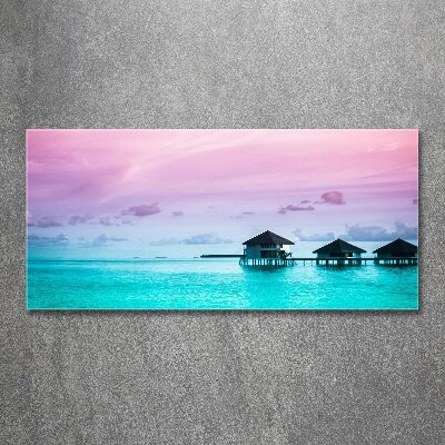 Acrylic wall art Bungalowy by the water