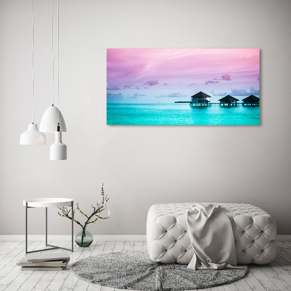 Acrylic wall art Bungalowy by the water