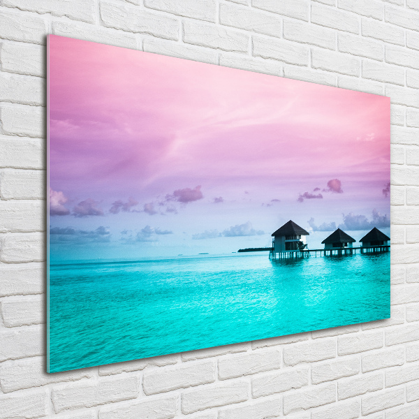 Acrylic wall art Bungalowy by the water