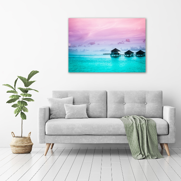 Acrylic wall art Bungalowy by the water