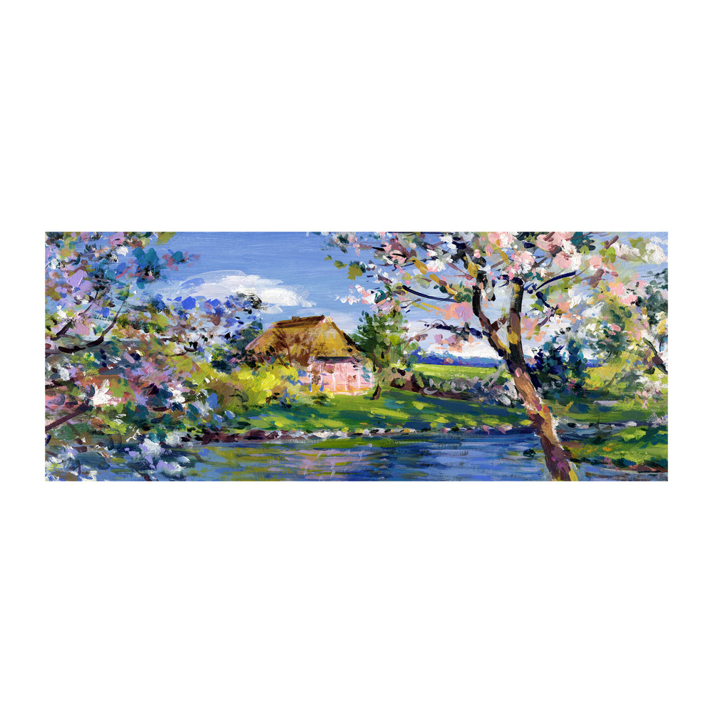 Wall art acrylic Spring landscape