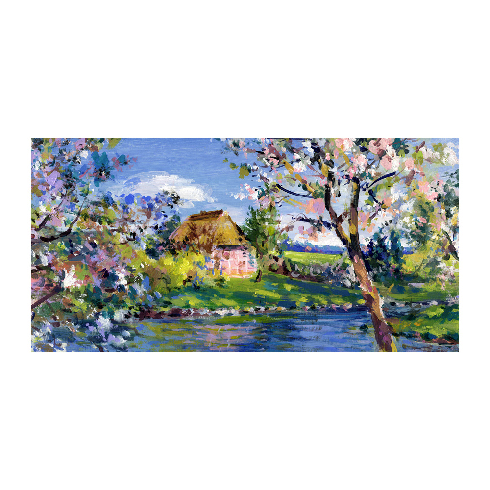 Wall art acrylic Spring landscape