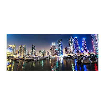 Acrylic print Dubai at night