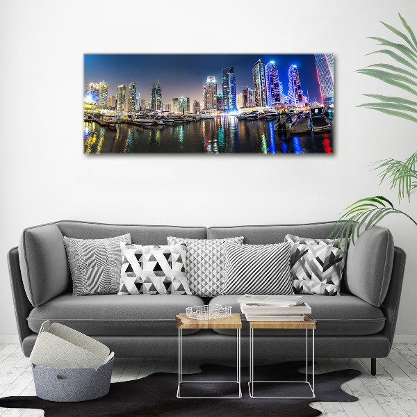 Acrylic print Dubai at night