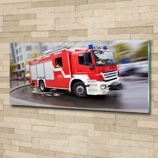 Print on acrylic Fire truck