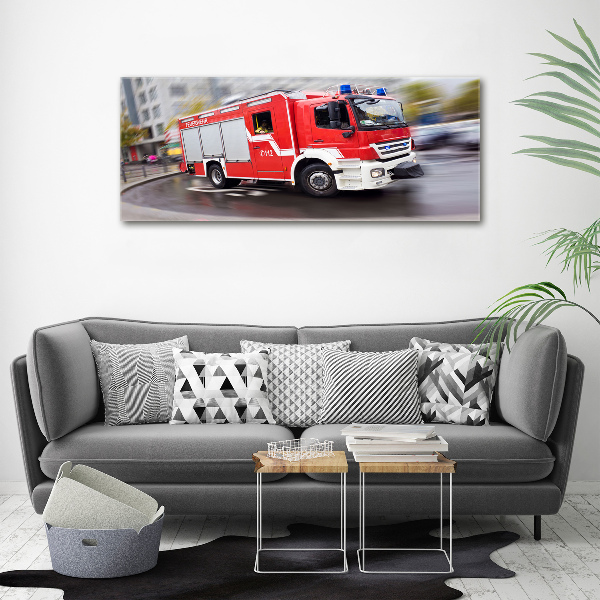 Print on acrylic Fire truck