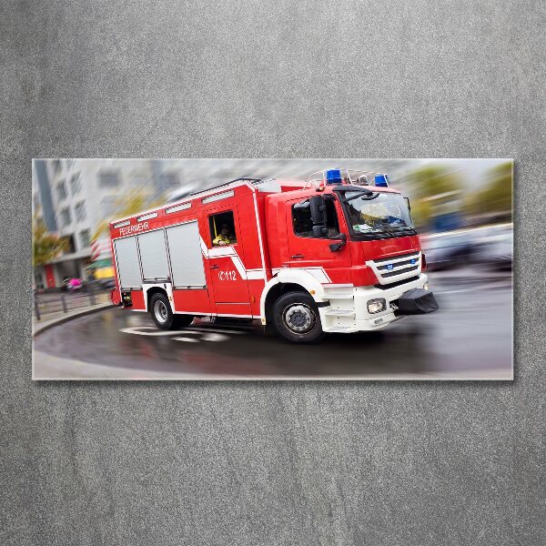 Print on acrylic Fire truck