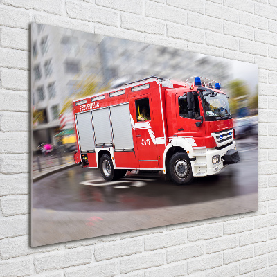 Print on acrylic Fire truck