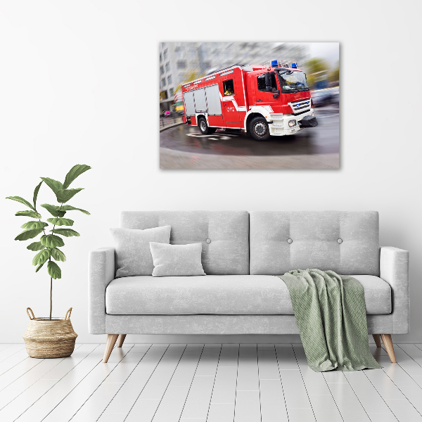 Print on acrylic Fire truck