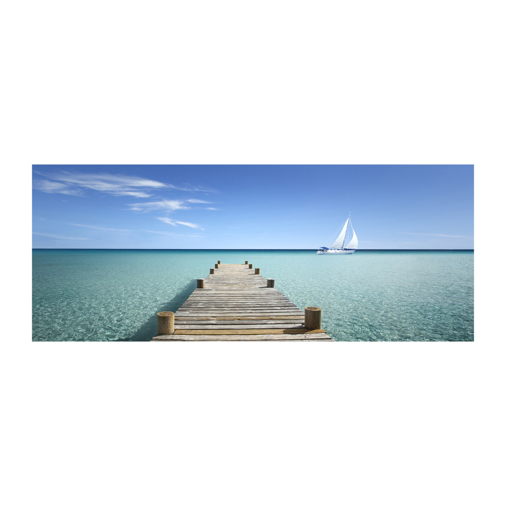 Wall art acrylic Wooden pier