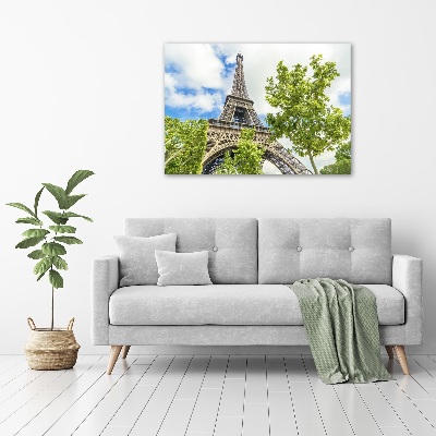 Glass acrylic wall art Eiffel Paris tower