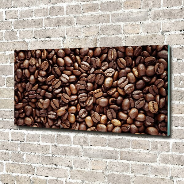 Glass acrylic wall art Coffee beans