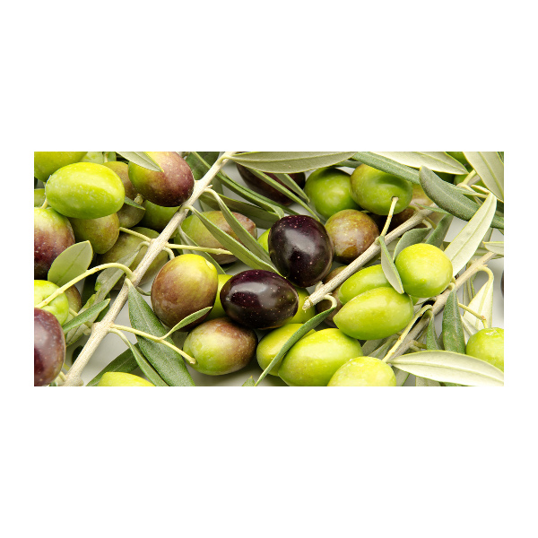 Glass acrylic wall art Fresh olives