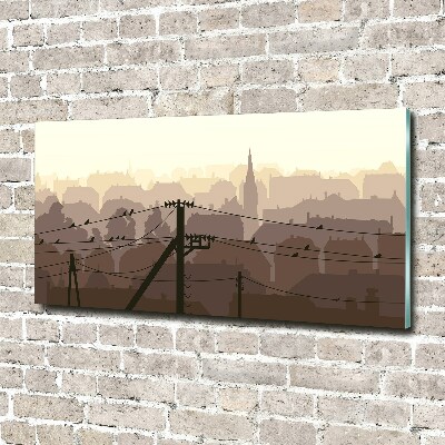 Glass acrylic wall art City