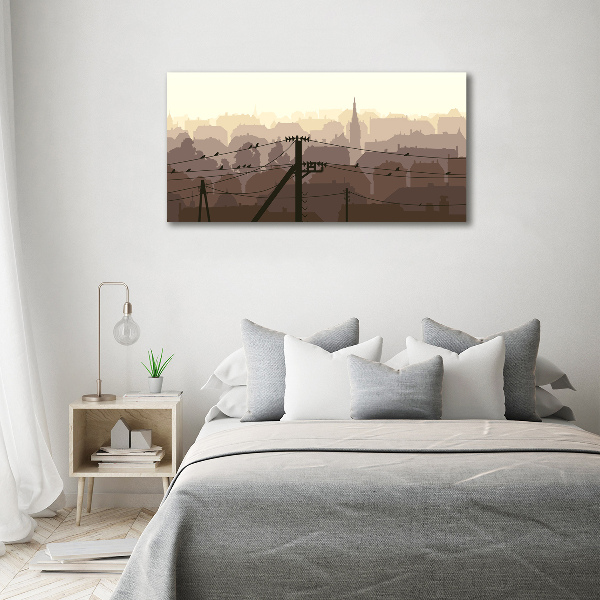 Glass acrylic wall art City