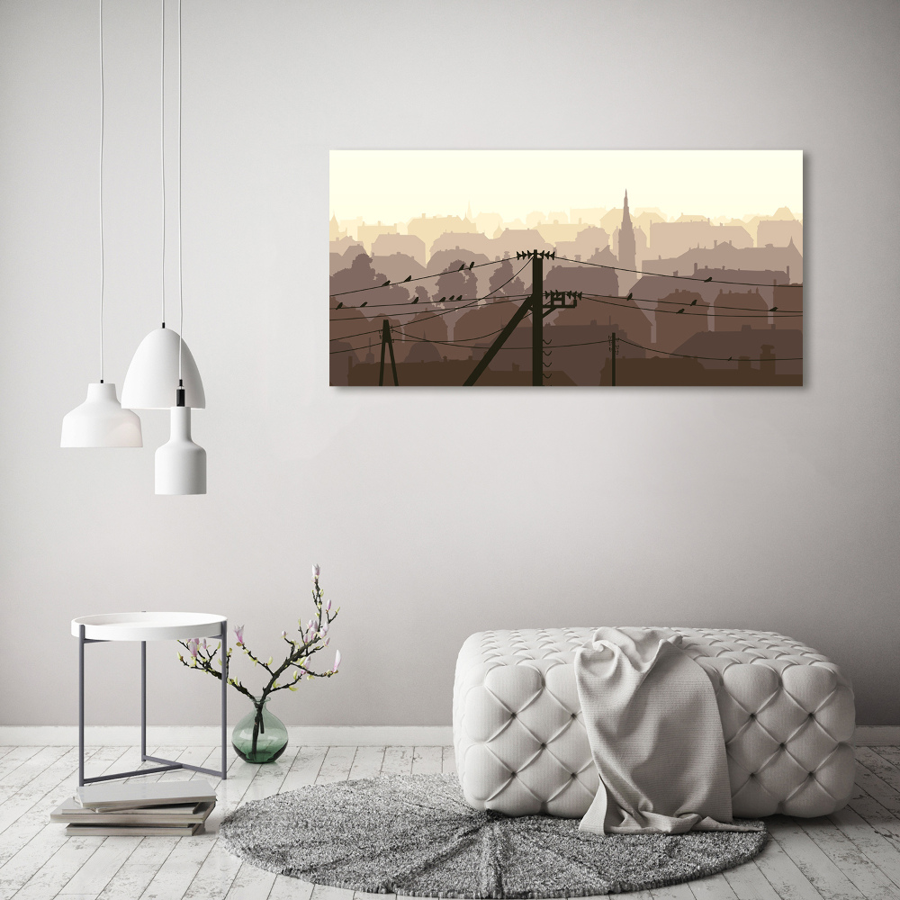 Glass acrylic wall art City