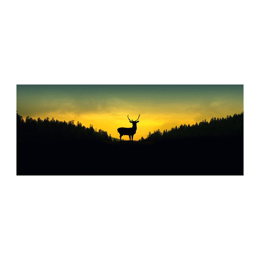 Glass acrylic wall art Deer