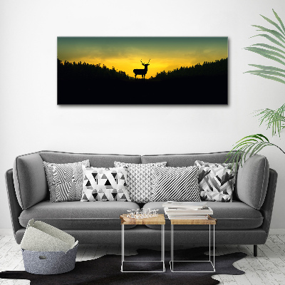 Glass acrylic wall art Deer