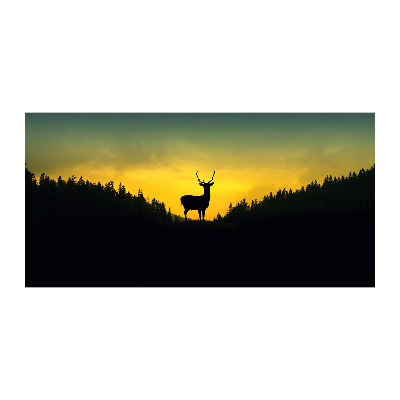 Glass acrylic wall art Deer