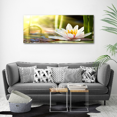 Wall art acrylic water lily