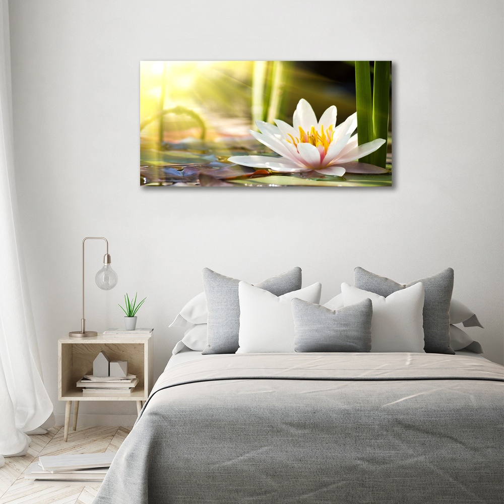 Wall art acrylic water lily