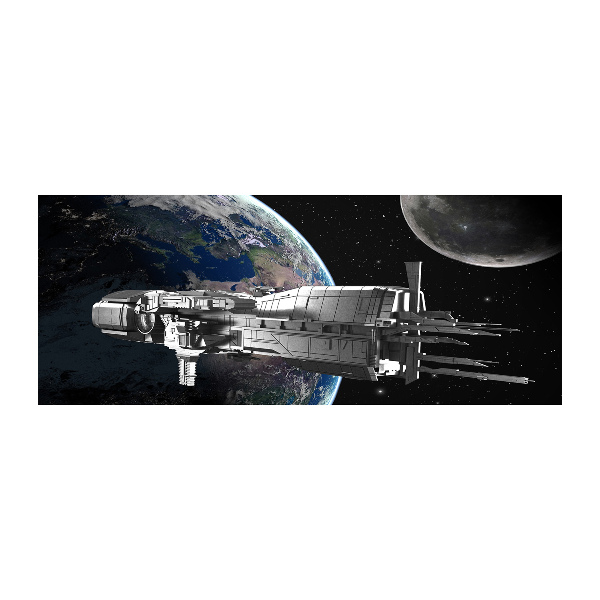 Glass acrylic wall art Spacecraft