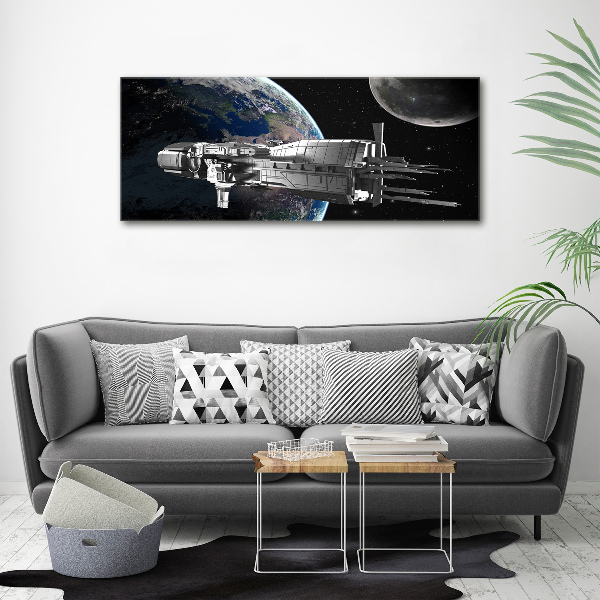 Glass acrylic wall art Spacecraft