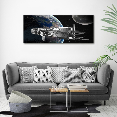 Glass acrylic wall art Spacecraft