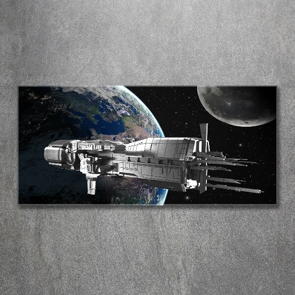 Glass acrylic wall art Spacecraft