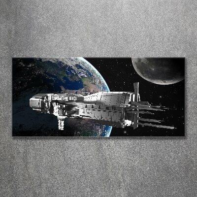 Glass acrylic wall art Spacecraft