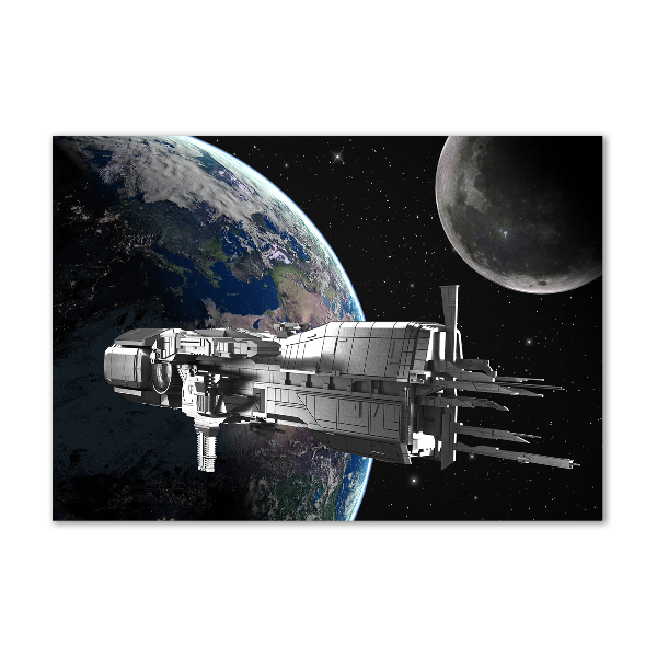 Glass acrylic wall art Spacecraft