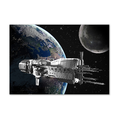 Glass acrylic wall art Spacecraft