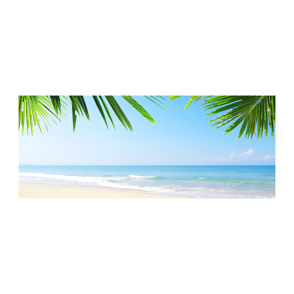 Acrylic wall art Tropical beach