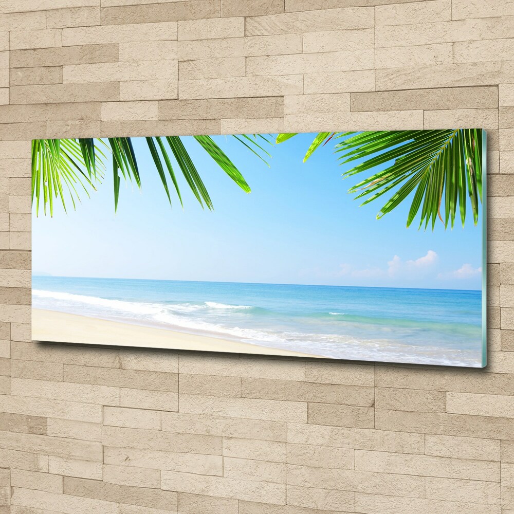 Acrylic wall art Tropical beach