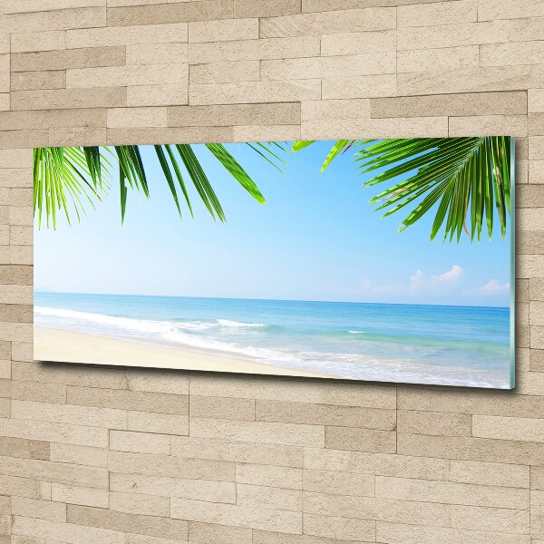 Acrylic wall art Tropical beach