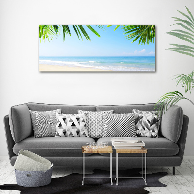 Acrylic wall art Tropical beach