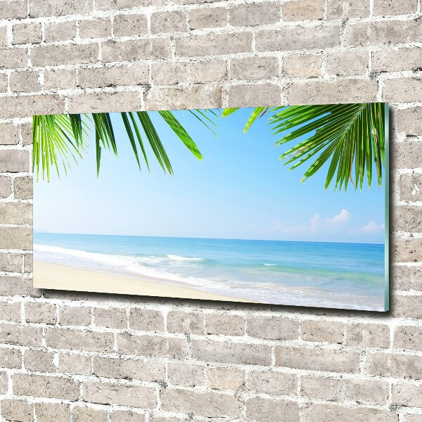 Acrylic wall art Tropical beach