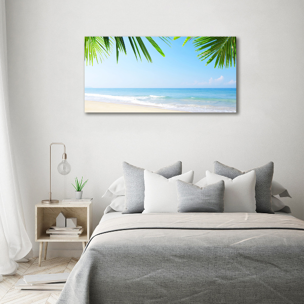 Acrylic wall art Tropical beach