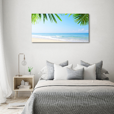 Acrylic wall art Tropical beach