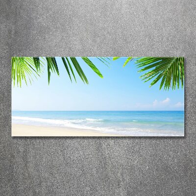 Acrylic wall art Tropical beach