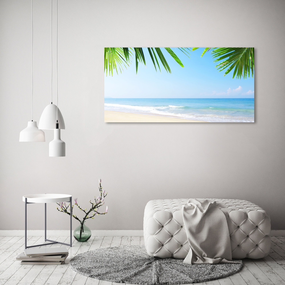 Acrylic wall art Tropical beach