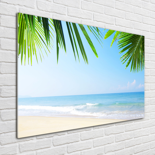 Acrylic wall art Tropical beach